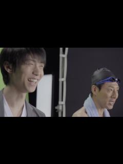 [x]羽生結弦選手と松岡修造がCM初共演 撮影現場に密着した映像を公開 - YouTube