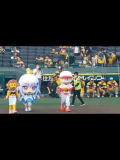 [x]パワプロデー パワプロ君 始球式 リゼ皇女も応援に📣 - YouTube