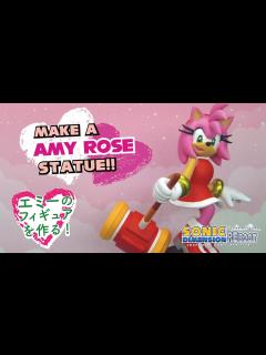 [x]セガ・ソニック / エミー・ローズのフィギュアを作ってみた [ 造形/Clay Art ] I made a statue of Amy ...